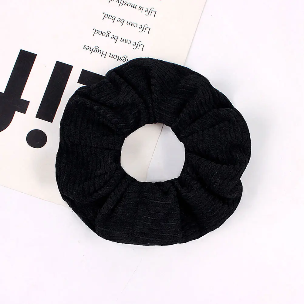 7 قطع من ربطات القماش القصيرة المرنة على شكل ذيل حصان للنساء، حلقات شعر يومية، إكسسوارات شعر أنيقة #3