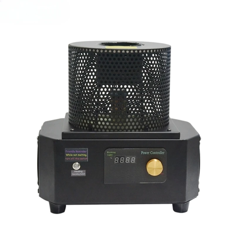 

1KG/2KG/3KG 1600 Degree Mini Portable Induction Melting Furnace For Gold Silver Steel