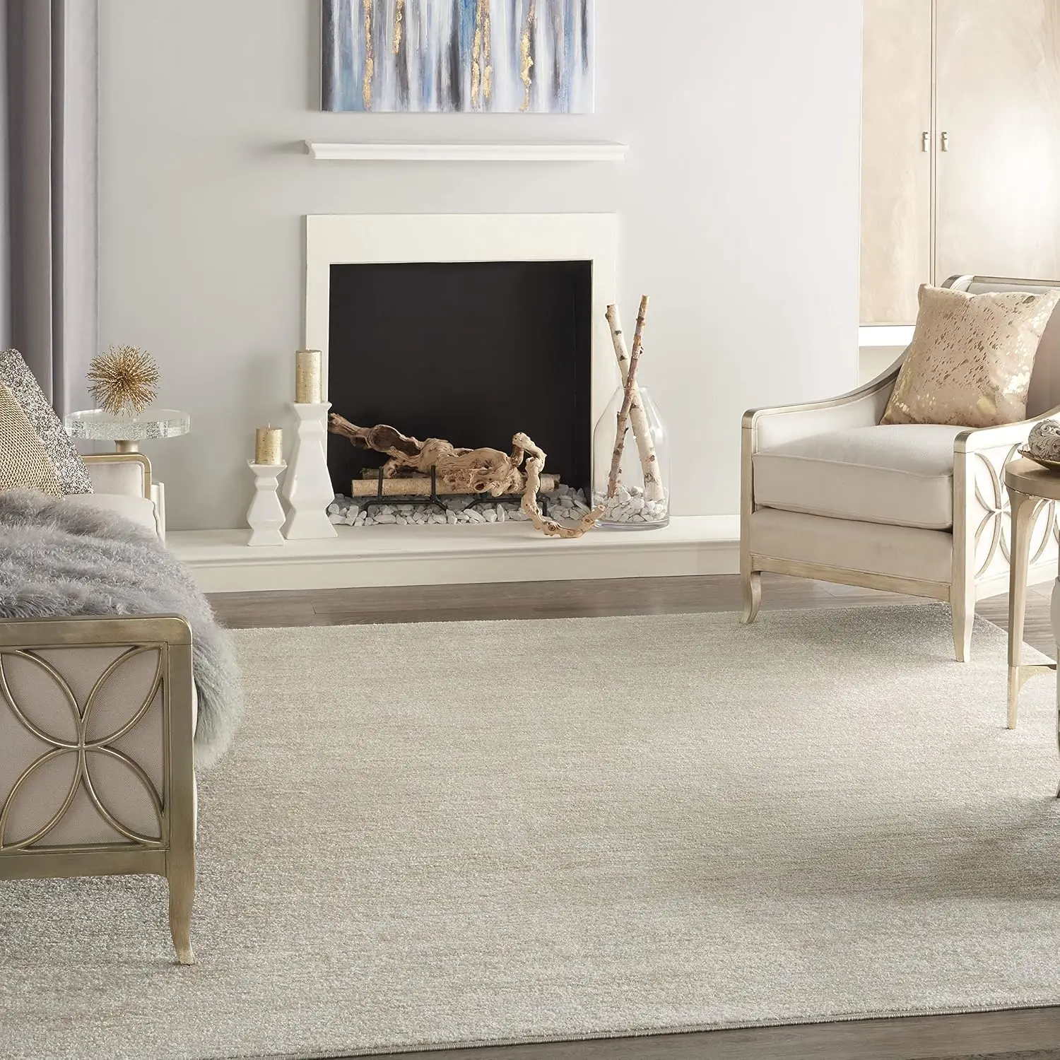 Essentials Indoor/Outdoor Ivory Beige 10' x 14' Area Rug, Easy Cleaning, Non Shedding, Bed Room, Living Room, Dining Room