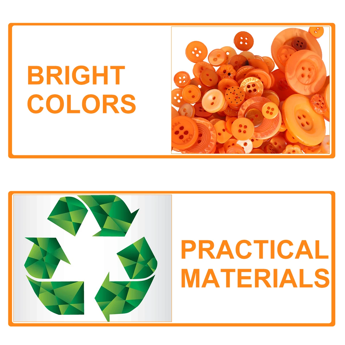 

Multicolor Resin Buttons 10 Bags Smooth Surface DIY Craft Sewing Knitting Scrapbook Cardmaking Clothing Accessories