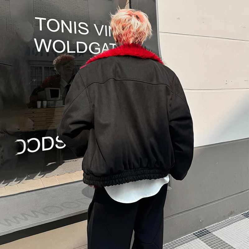 LUZHEN 2025 hiver nouvelle haute qualité épaissi chaud fausse fourrure doublure rembourré manteau hommes mode beau rue Parka veste JY5388