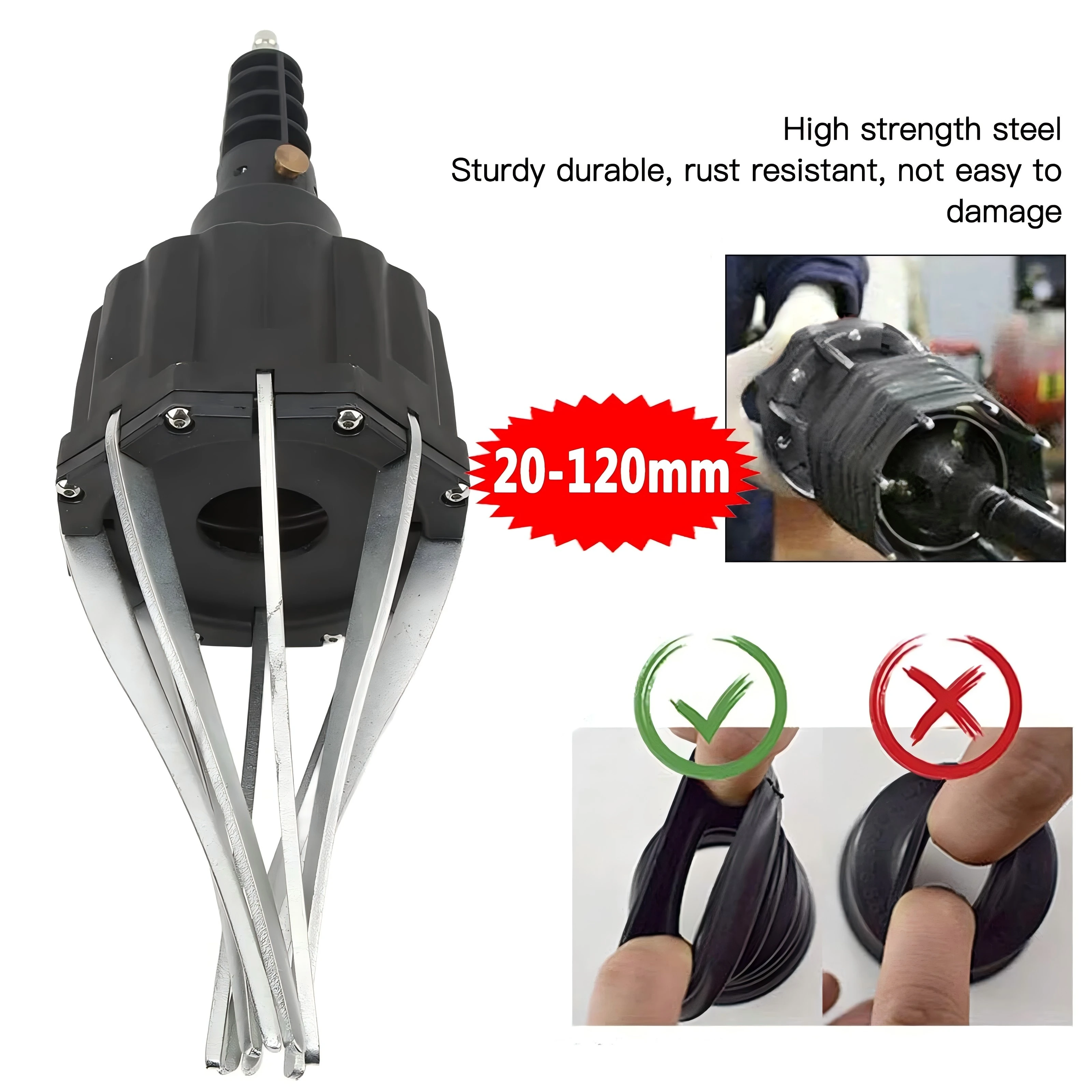 Industrial 490mm Pneumatic CV Joint Boot Expander Tool for Automotive Mechanics with 3-Year Warranty