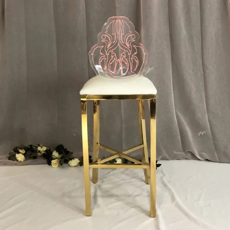 Counter Metal Gold High Stoo Luxury Bar Stools