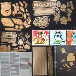 Owl Tales Metal Cutting Dies Hot Foil Stencil for Decorating Scrapbook Diy Paper Card Album Embossing Craft Die Template 2024