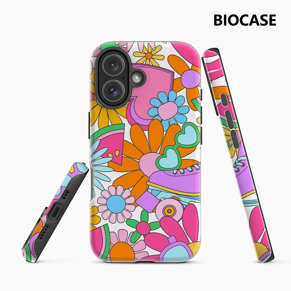 Bunte Sommerelemente IPhone 17 Must-Haves Handyhülle für IPhone 17 16 15 14 13 12 Pro Max Plus Doppelschichtige Rückseite