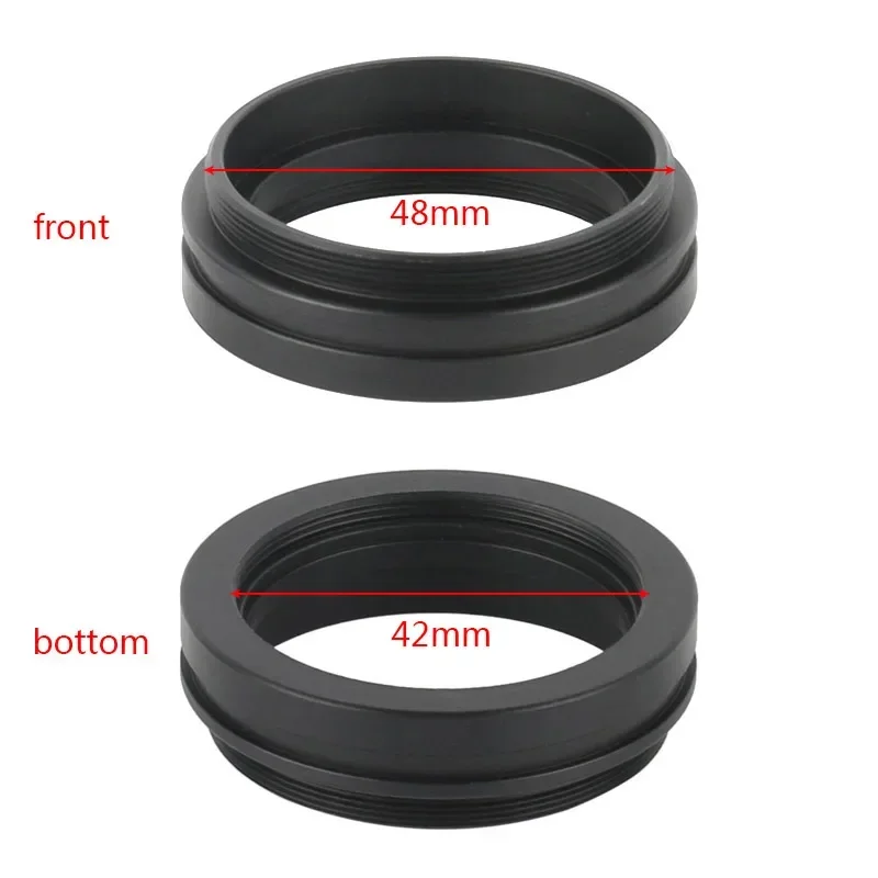 M52 to M48/M48 to M48/M48 to M42 Metal Adapter Ring Trinocular Zoom Stereo Microscope Objective Barlow Lens Ring Light Connector