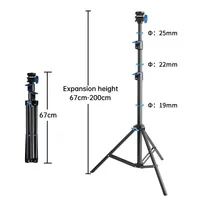 SH Photography Selfie Light Tripod Stand With 1/4 Screw Head Bluetooth-compatible Remote Phone Clip Portable For Photo Studio