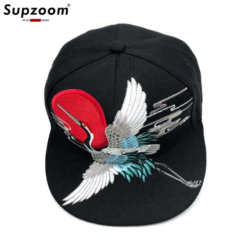 Supzoom New Arrival FashionChinese Style Hip Hop Colorful Embroidered Flat Edge Street Hats Adjustable Casual Men Baseball Caps