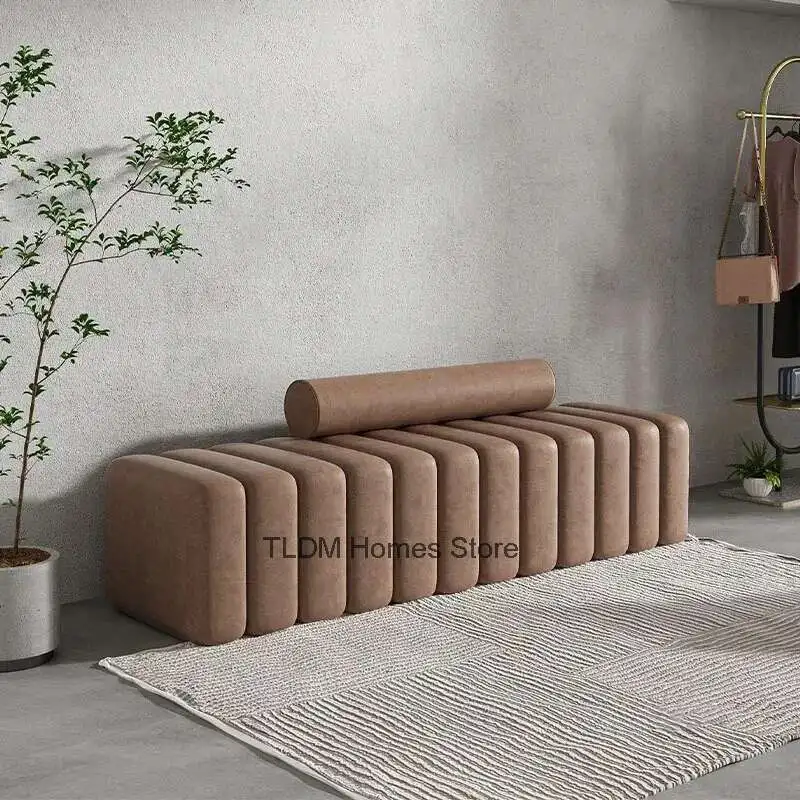 

Creative Entryway Shoe Changing Stools Home Bench Nordic Living Room Furniture Clothing Store Sofa Stool Light Luxury Ottomans L