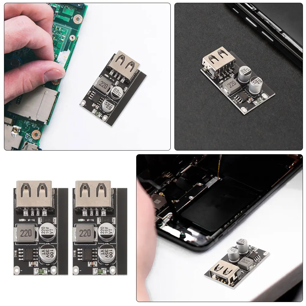 

2Pcs Converter USB 3.0 Step Down Power Supply Module Fast Charging Dc-Dc Voltage Regulator Board Module Converter