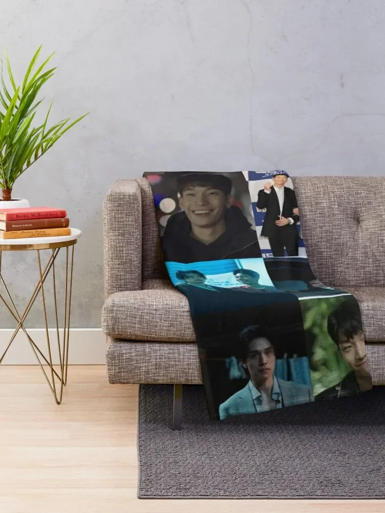 Lee Dong Wook and Wi Ha Joon Throw Blanket Soft Beds Personalized Gift Hairys Blankets