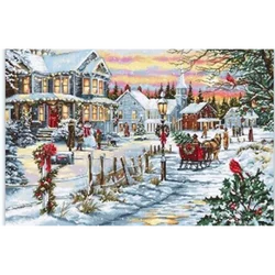 7261 zestawy do haftu krzyżykowego obrazy z haftem krzyżykowym 14ct 18ct krzyż zestaw do szycia igła do haftu Hobby kompletny zestaw sztuki i rzemiosła