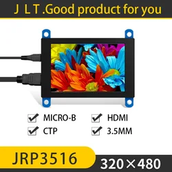 Mini HDMI-compatible display 3.5inch Capacitive touch panel PC second monitor for raspberry pi TV box PS4 gaming module