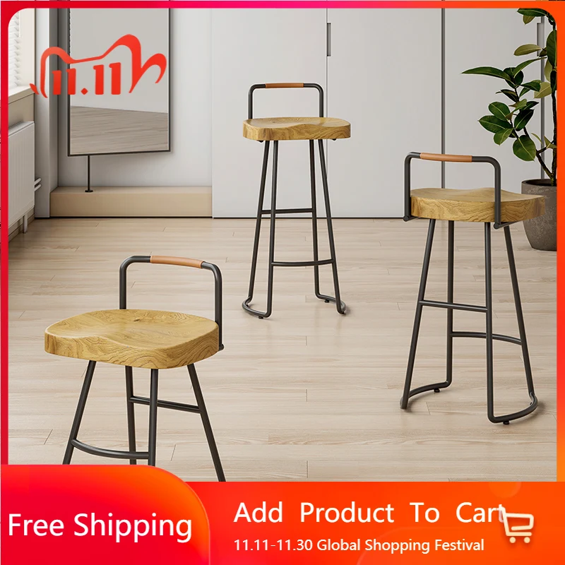 

Modern Height Bar Stools Office Reception Desks Bedroom Wood Bar Stools Living Room Comfortable Sillas Lounge Suite Furniture