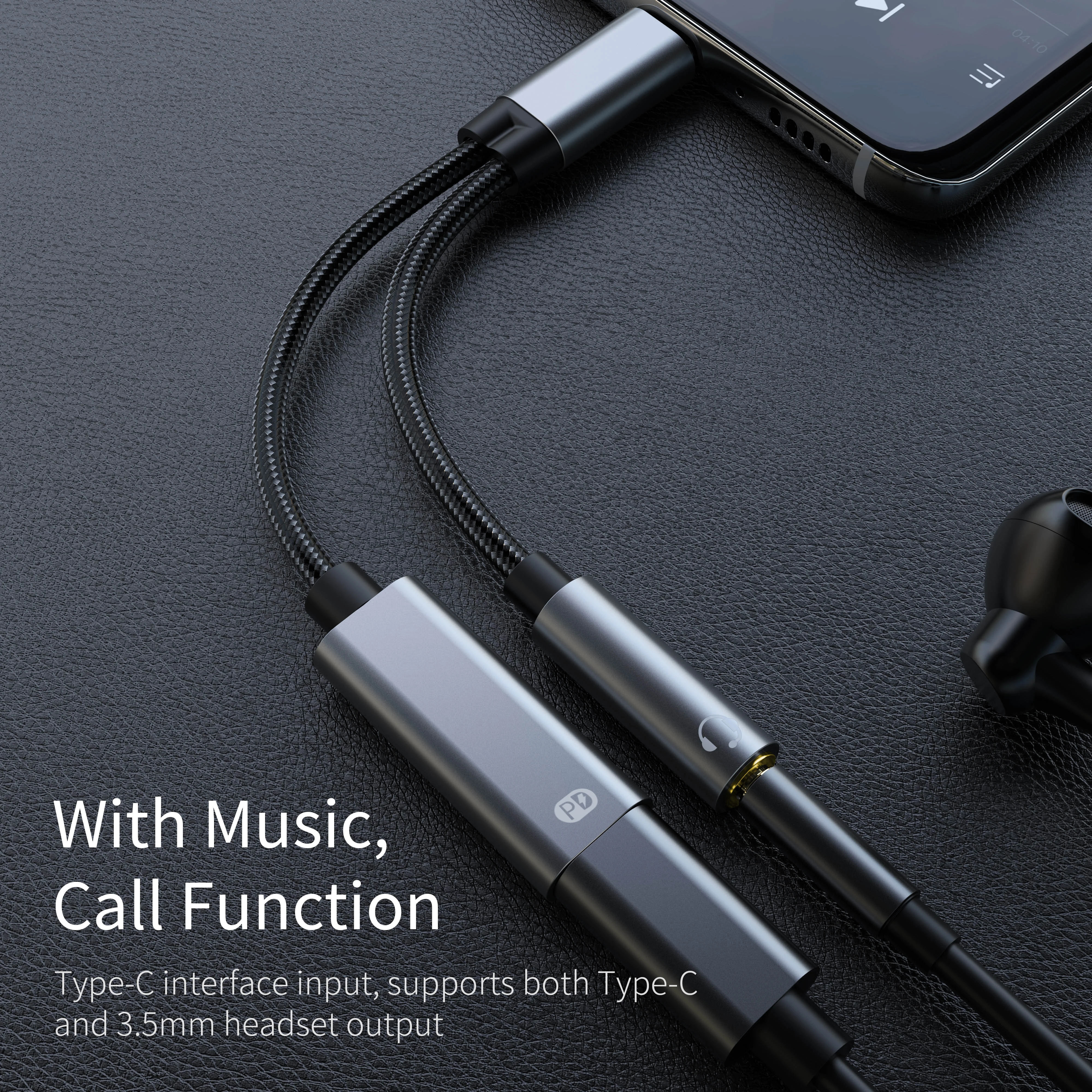 Type C Male To 3.5MM Jack Audi - Audio And Music Splitter review and price