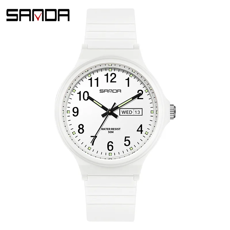 Sanda 6060 Calendar Electronic Quartz Watch Outdoor Waterproof Leisure Creative Boys and Girls Students Watch Kid Children Clock