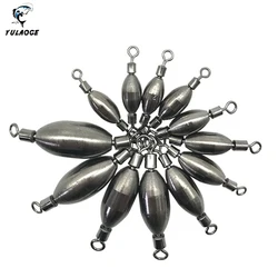 10PCS 1.1g-14.5g Brass Weight Sinker connector replace the Swivel and lead Sinker in bobber or flaot fishing tackle accessories