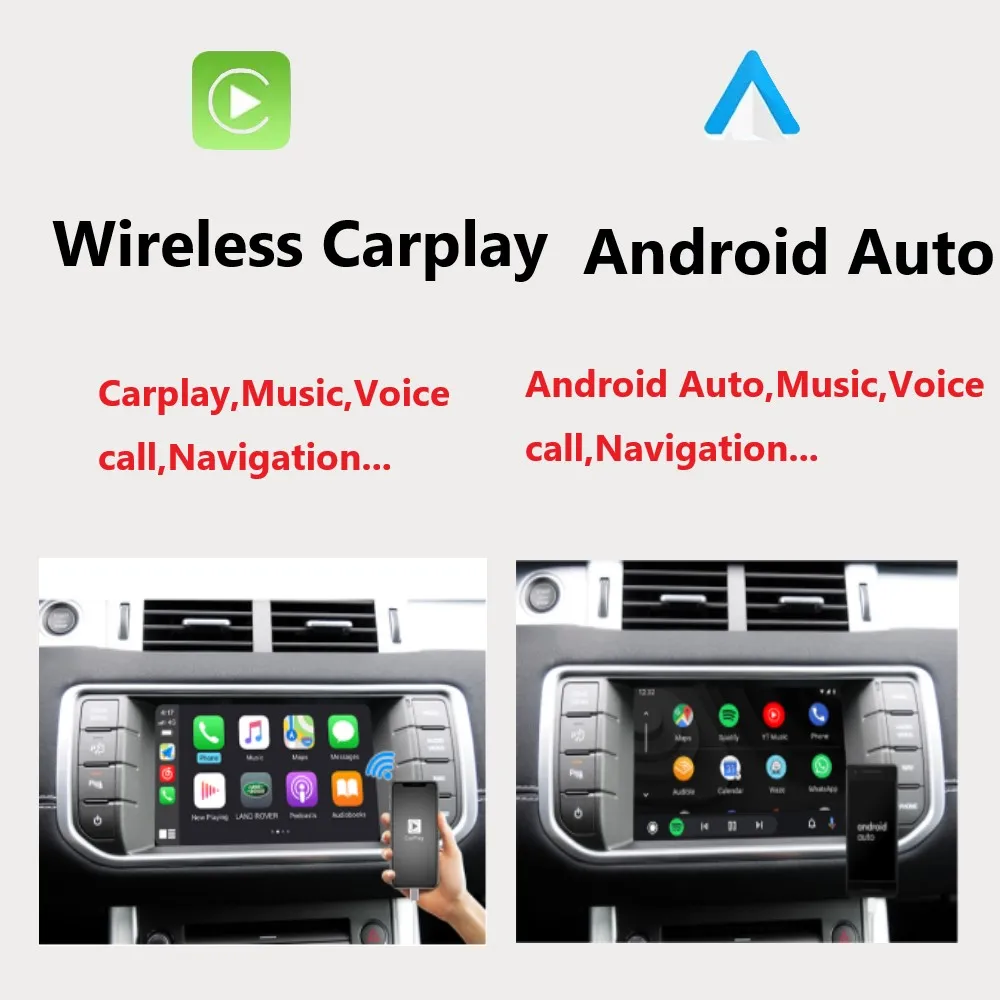 Wireless Carplay Module For Land Rover Discovery Ranger Rover Evoque Jaguar XE XF XJL F-PACE F-TYPE Android Auto