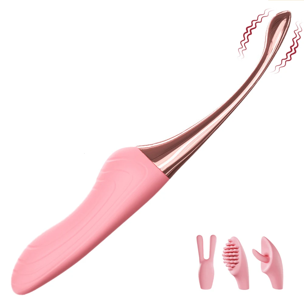 Beginner G-Spot Vibrator for Women 10 Seconds to Orgasm Finger Shaped Vibes Nipple Clitoris Stimulator Sex Toys for Adult Female