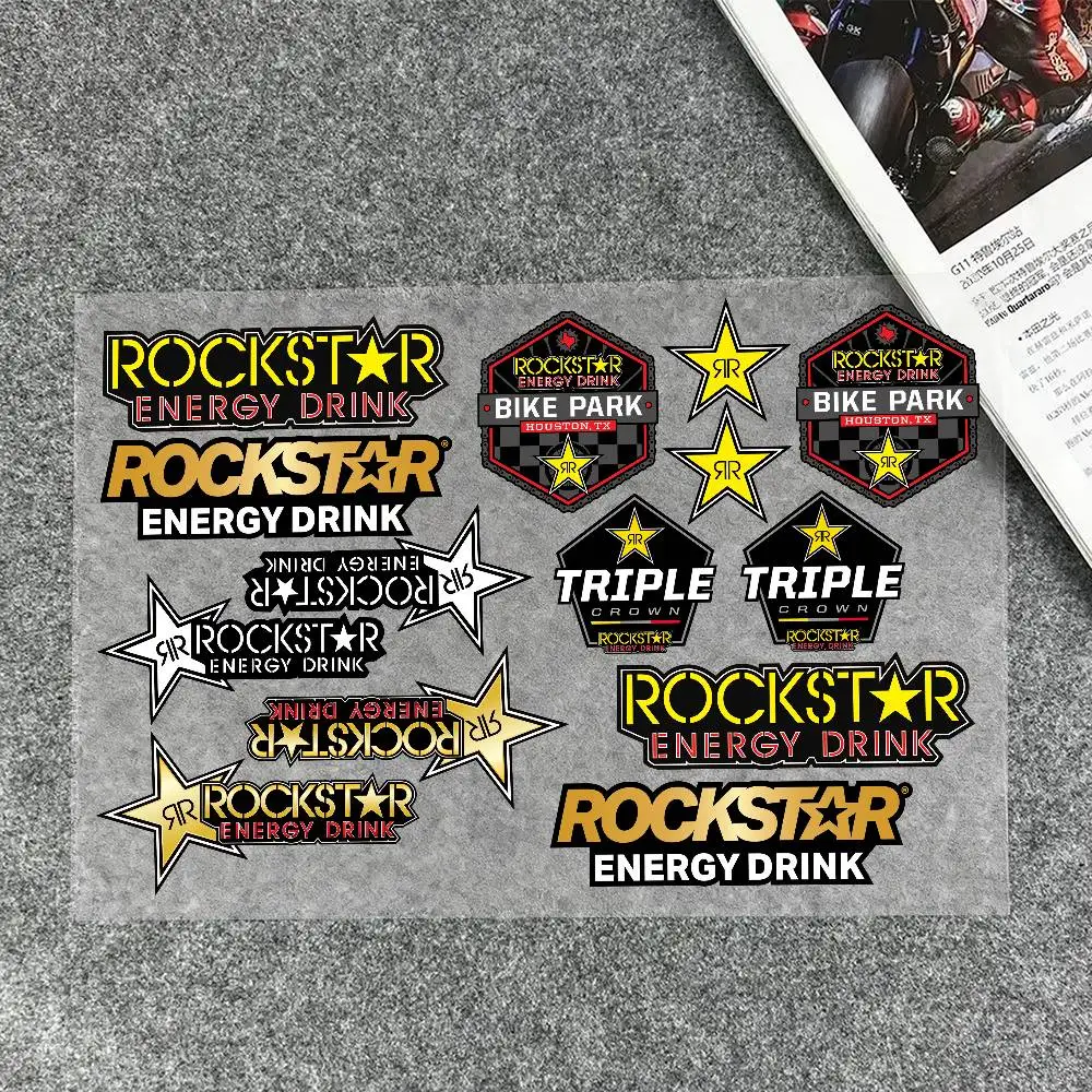 Pegatinas R-Rockstar E-Energy para Moto, Auto, Parachoques, Ventanas, Motocicleta, Laptop, Paredes, Vinilo Decorativo, Accesorios de Tuning para Autos