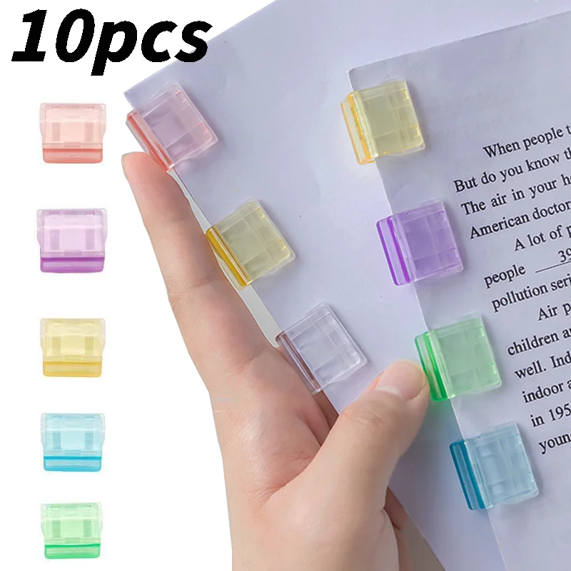 Staples Paperclip Mini Color Paper Clip Candy Transparent Metal Documents Bookmarks File Index Page Holder Clamp Office School