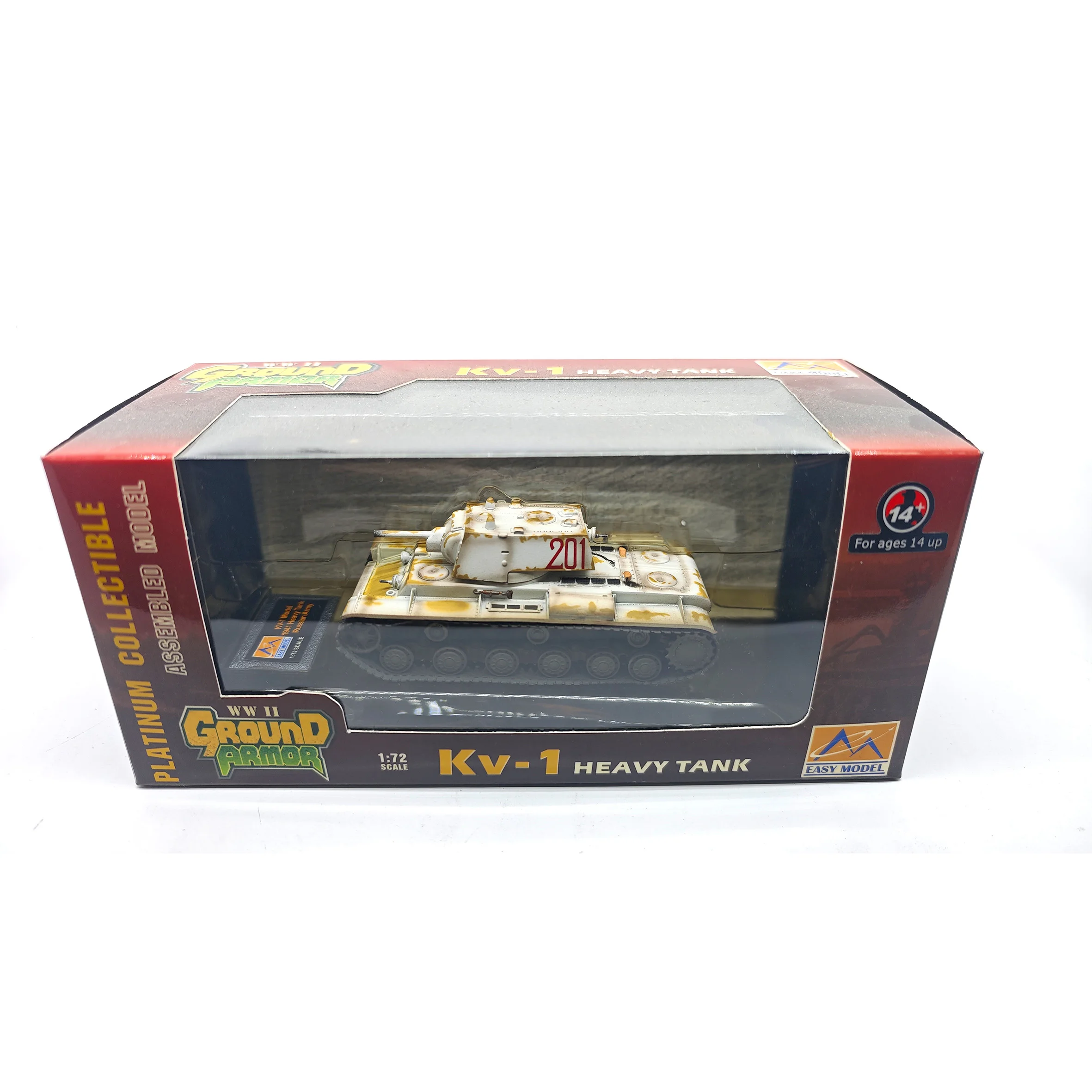 Stock 36279 1:72  KV-1 Heavy Tank Model 201 # (1941) Static Finished Model (out of print)