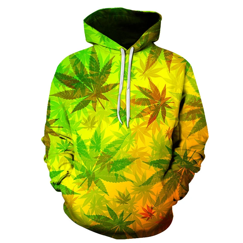 New Green Reed Leaf 3D Printed Hoodie For Men Women Harajuku Fashion Hoodie Casual Fashion Hoodie Rose Funny Jacket y2k Clothing