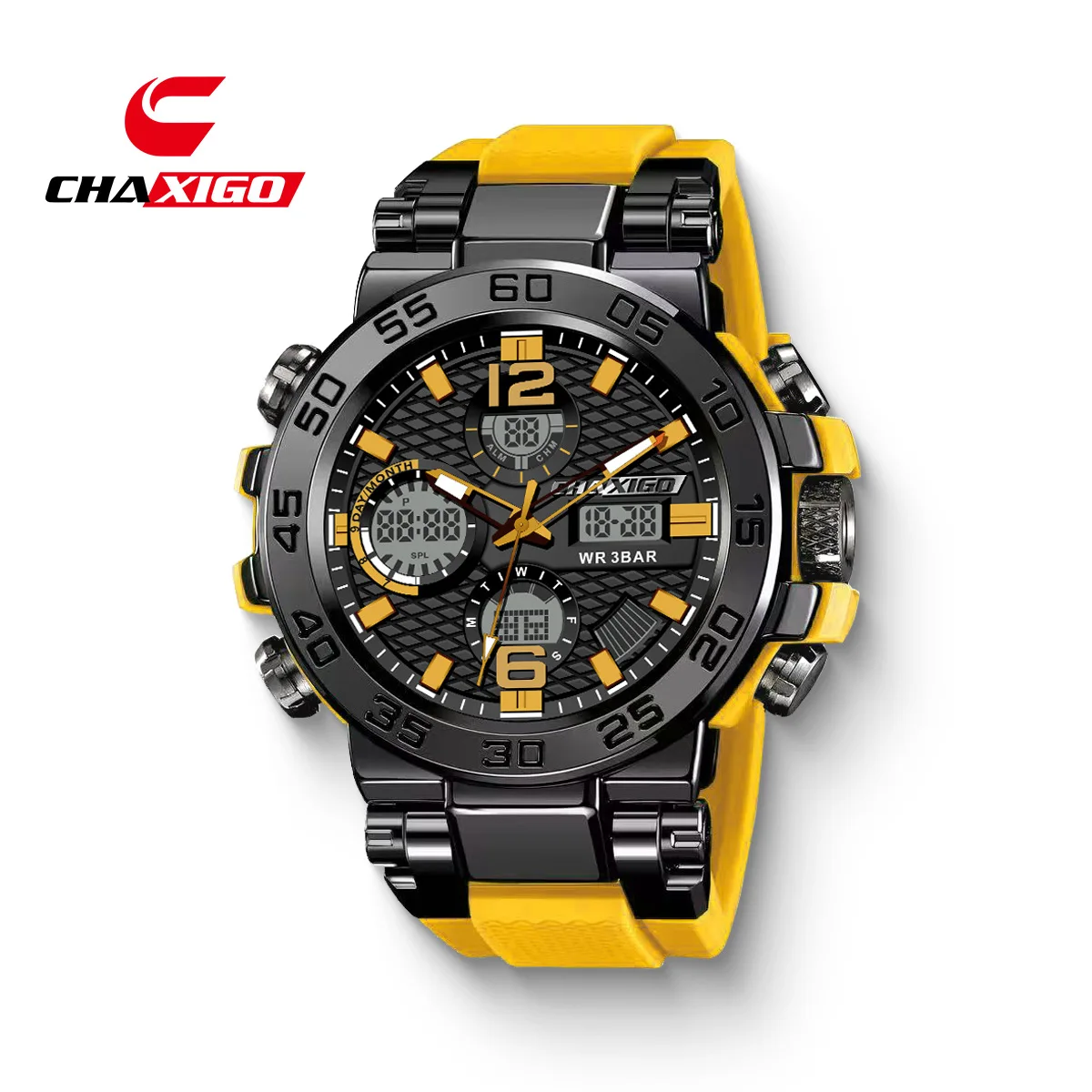 CHAXIGO Sports Electronic Watch Men's Multi-function Display Fashion Casual Watch High Value Watch
