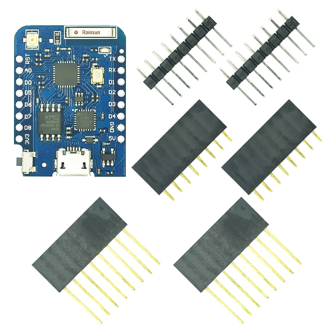 For WEMOS D1 Mini Pro  Bytes External Antenna Connector NodeMCU Based ESP8266 ESP-8266EX CP2104 WIFI Development Board Micro USB