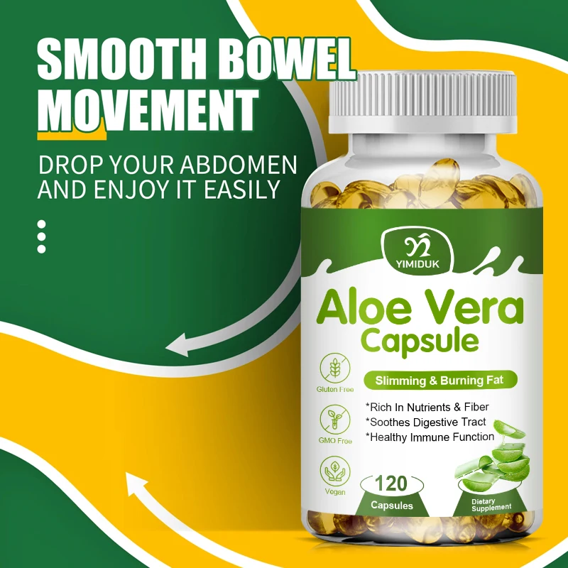 Natural Aloe Vera Extract Capsules - Healthy Digestive Products, Slim Body Detox Product, Dietary Supplements