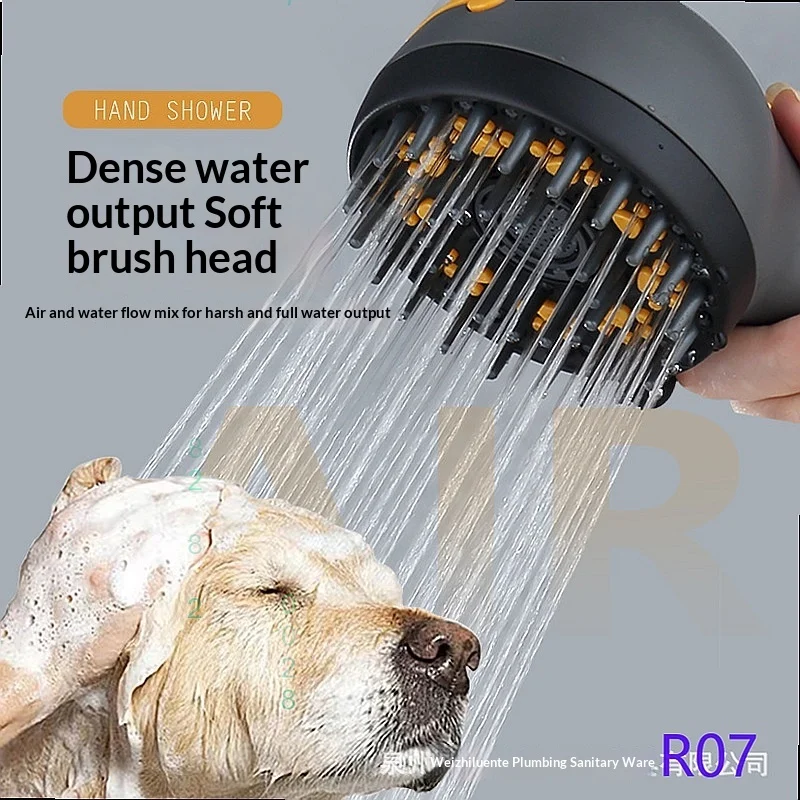 3 Modes High Pressure Silicone Pet Dog Shower Sprayer for Bathing Grooming 3