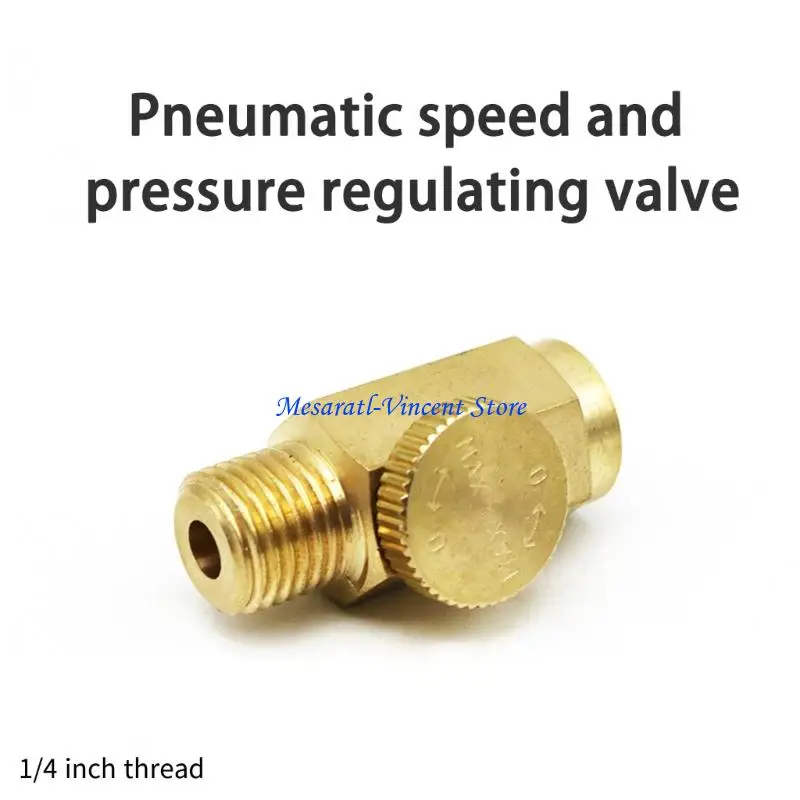 A70F Copper Air Flows Control Valves with Smooth Pressure Management Pneumatic Speed Adjuster for Automotive Applications