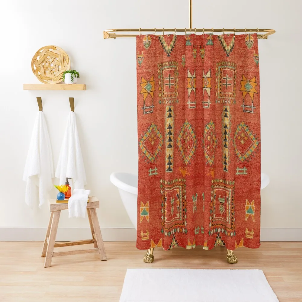 

Traditiopnal Oriental Moroccan Rug Design Shower Curtain Bathroom And Shower Bathroom Showers Curtain