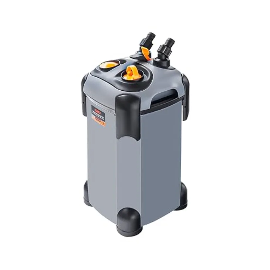 

Aquarium External Ultra-Quiet Canister Filter, Fish Tank Water Circulation Filter with Filter Media 266GPH