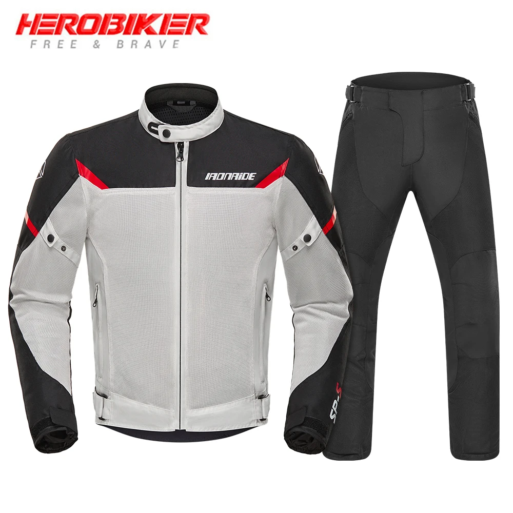 

Motorcycle Riding Jacket Summer Breathable Reflective Anti Fall Off-road Motorcycle Riding Jacket Wear-resistant Riding Pants