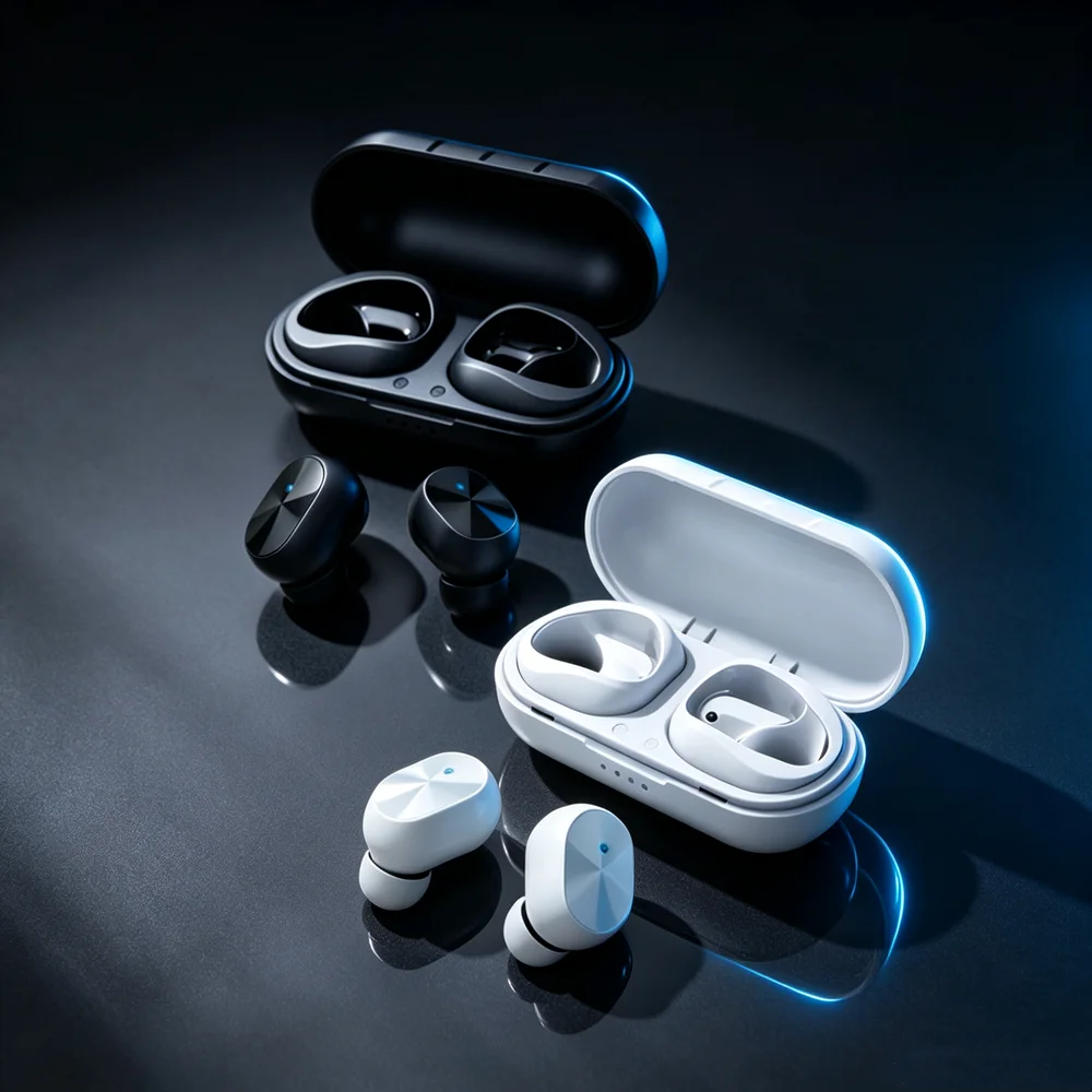 Wireless Bluetooth HeadphonesTWS Control Sport Headset Microphone Music Earphone Work On All Smartphone