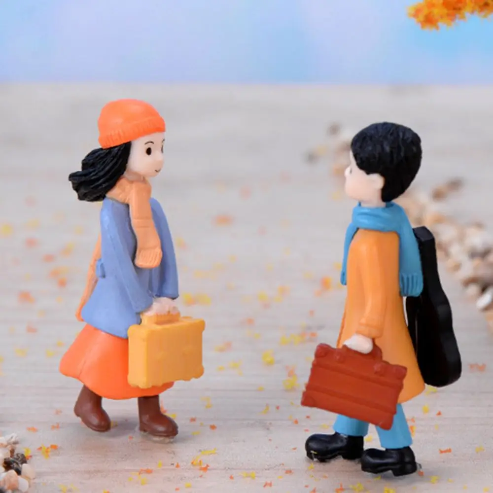 Cute 2/3Pc Grandma Grandpa Micro Landscape Home Couple Miniatures Fairy Garden Figurines Ornaments Christmas Decoration