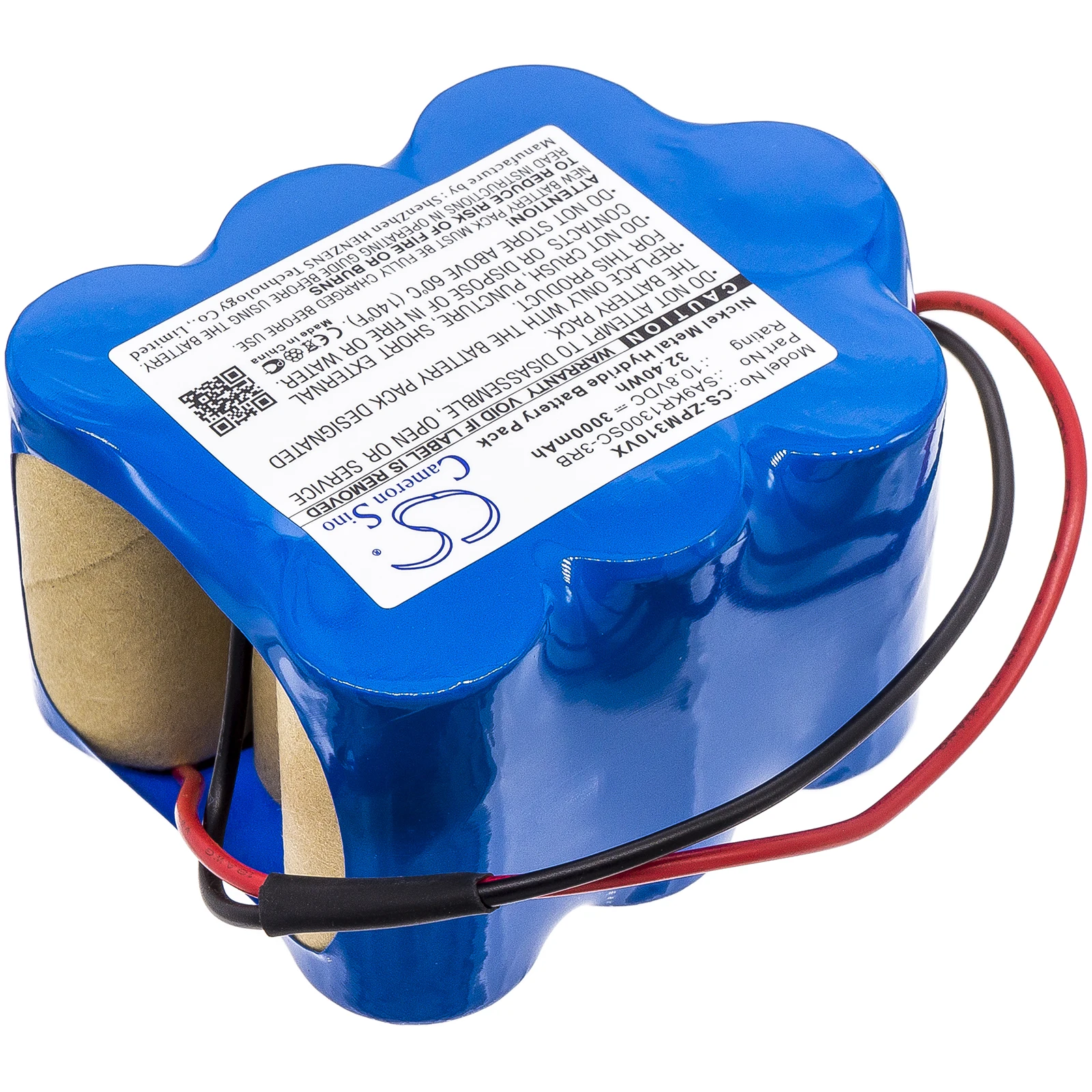 CS Replacement 10.8V 3000mAh Vacuum Cleaner Battery for ZEPTER 9P130SCR, 9P-130SCR,9P130SCS,9P-130SCS,LMG-310 + TOOL and Gift