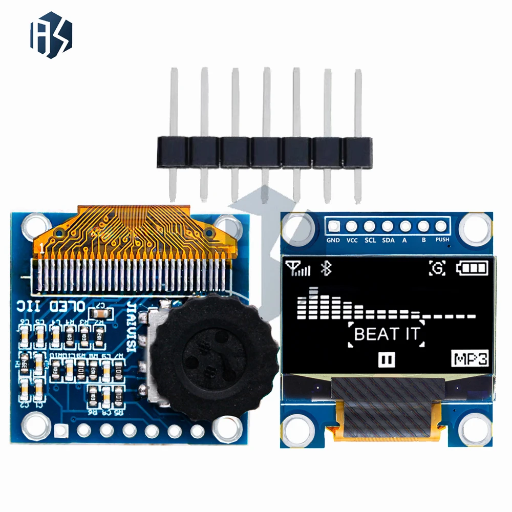 Модуль OLED-дисплея SSD1306 0,96 дюйма — с поворотным энкодером и 3-позиционным DIP-переключателем для Arduino