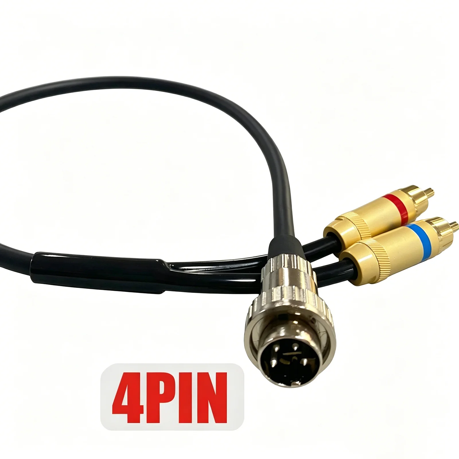 

HiFi Name Phono Turnable Cable 4pin/5pin DIN to 2RCA OFC Copper Turntable Line Twist Locking Connector to Stereo For Naim Cable