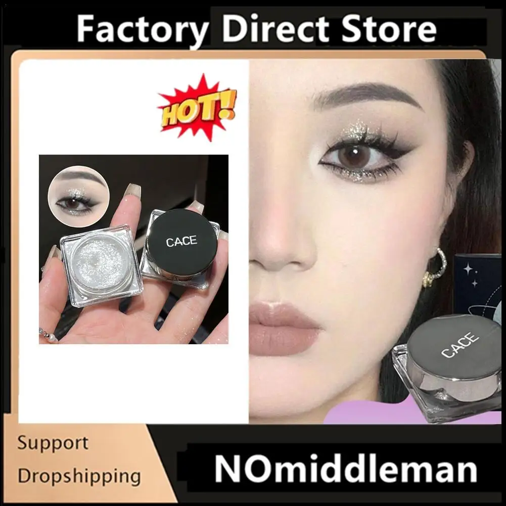 

Diamond Glitter Eyeshadow Brighten Eyes Make Up Waterproof Shimmer Palette Monochrome Eye Shadow Pigmented Highlighter Cosmetics