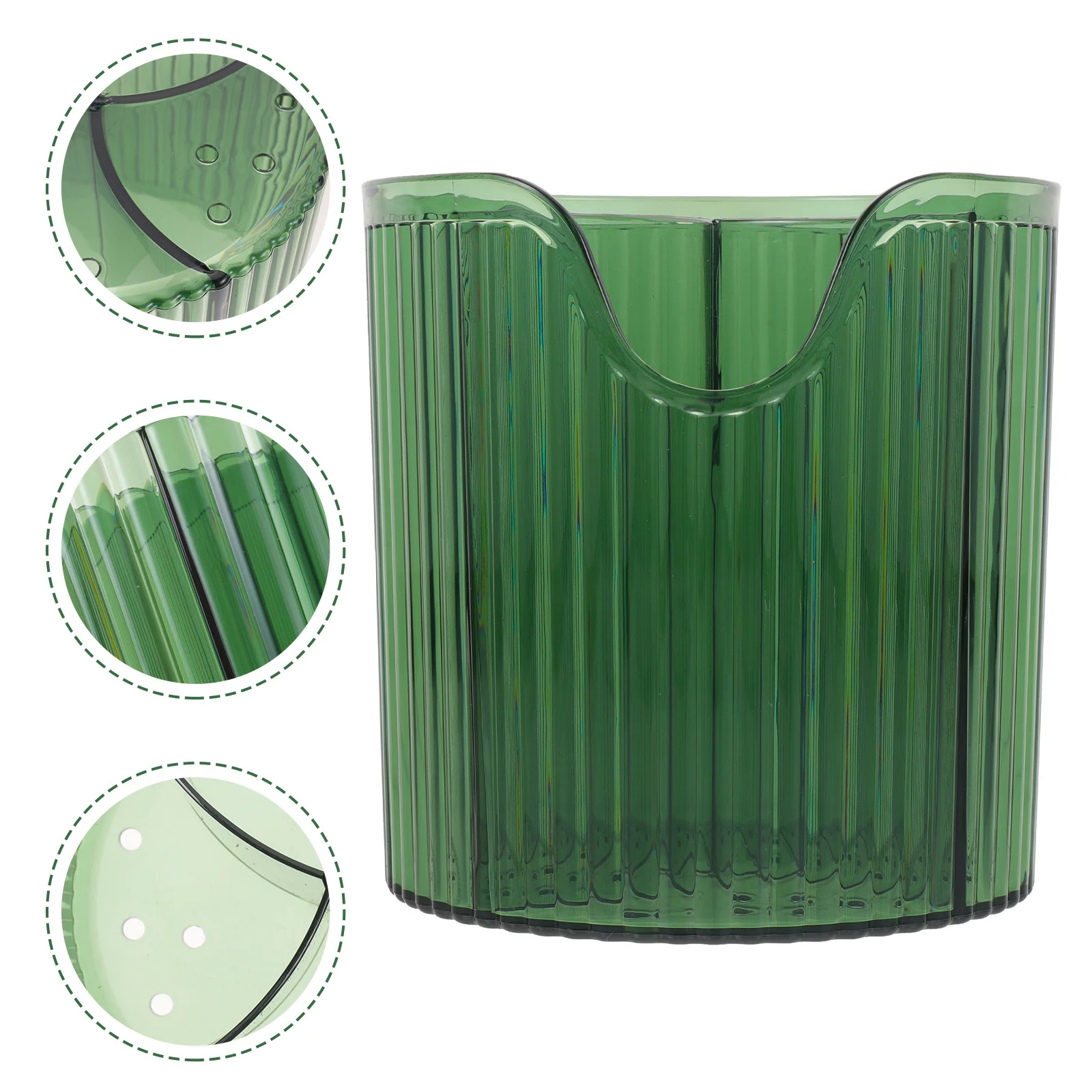 

Clear Makeup Brush Organizer Box Brush Holder Storage Container Desktop Vanity Pen Pencil Holder Makeup Organizer