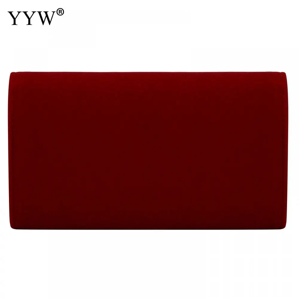 Retro Velvet Evening Bag For Women Small Solid Lap Day Purses And Handbags Wedding Chain Shoulder Bag Dinner Clutch Wallet Sac