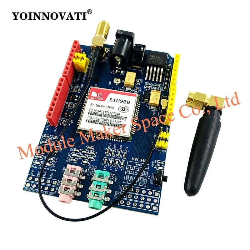 SIM900 GSM GPRS Shield Expansion Board for Arduino, Quad-Band Module with Antenna