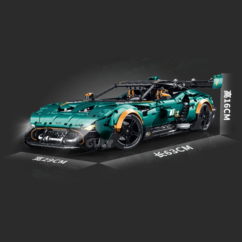 IN STOCK MOC Technical RC 1:8 Sports Car Vulcan Building Blocks Assembling Vehicle Bricks Model Model Birthday Gift Set