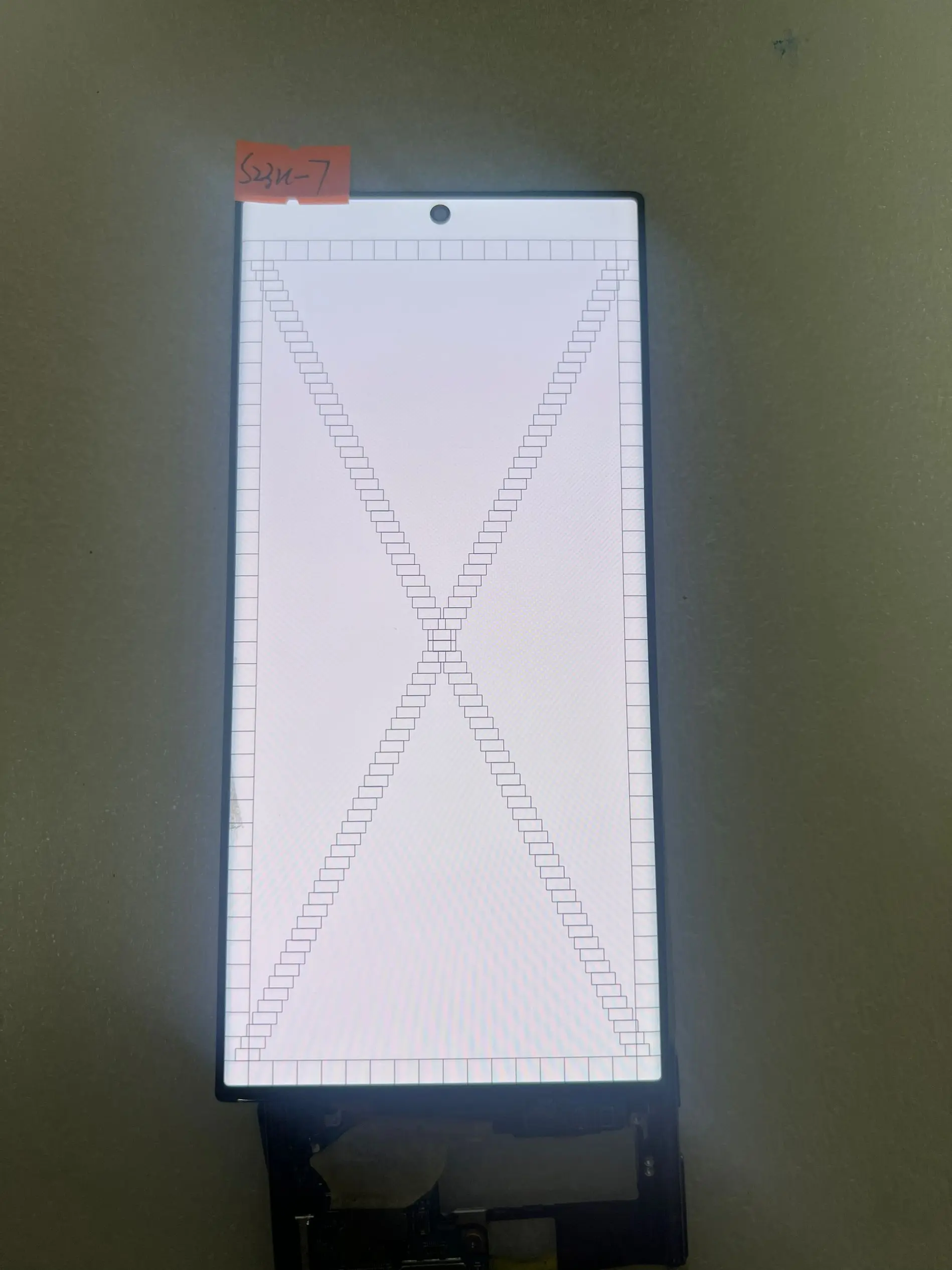 AMOLED With Defect Burn Point Line Touch Screen Digitizer Assembly With Back Glass For Samsung S23 Ultra SM-S918