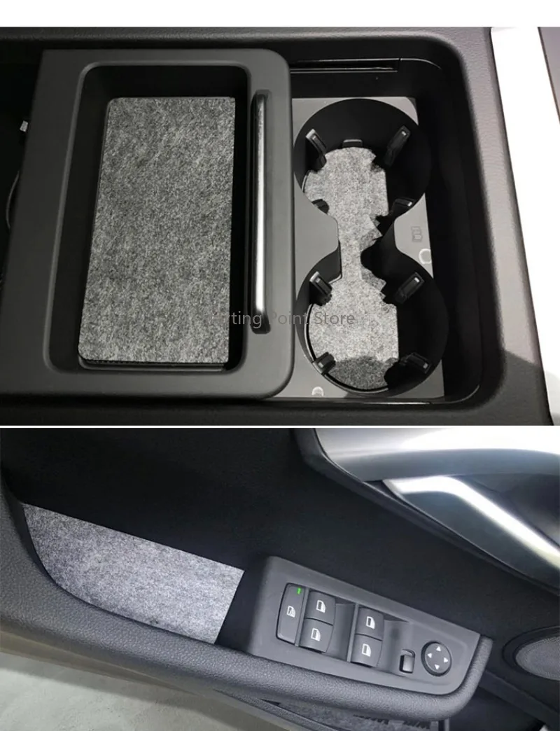 Elegant Grey Door Slot Mat Suitable for Nissan SYLPHY  Electric Drive Version 12-23 SYLPHY Storage Tank Water Cup Non-slip