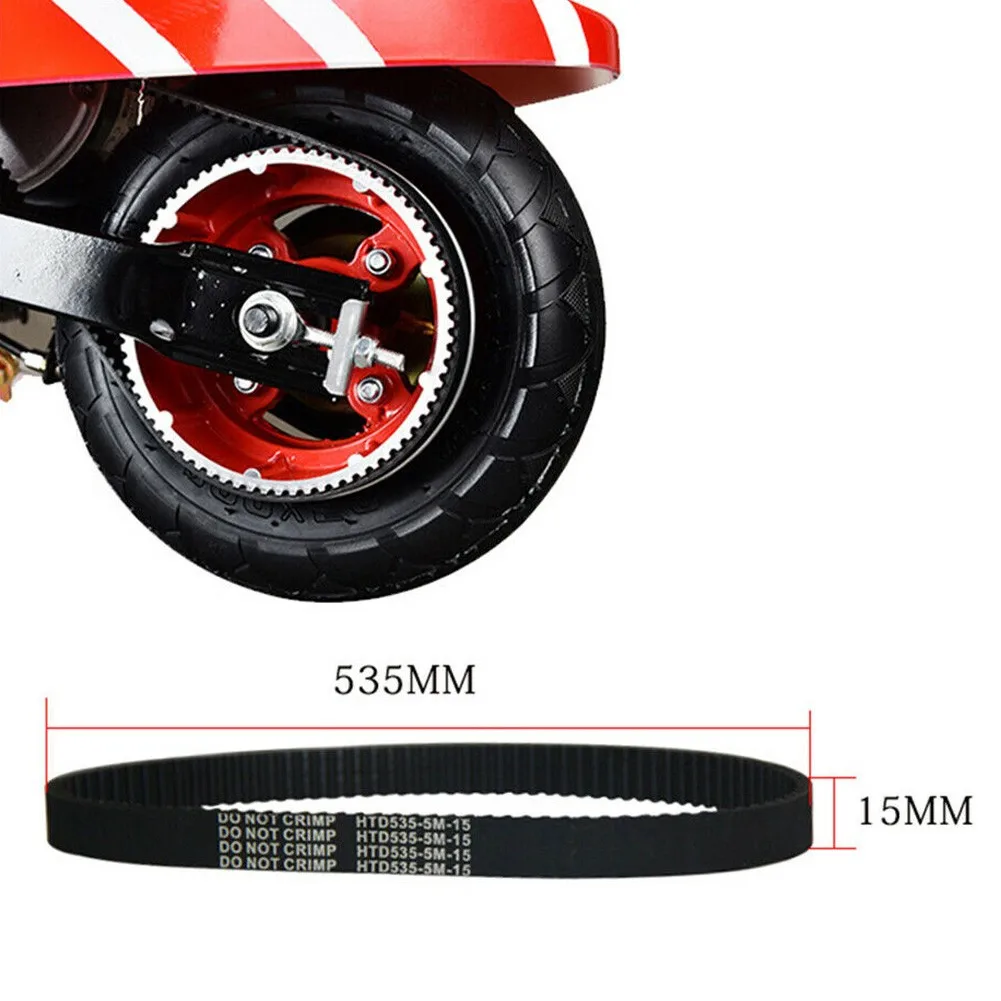 Upgrade Your Mini Electric Scooter Performance with Black Rubber Timing Belt 5M 535 15 See the Difference Yourself!