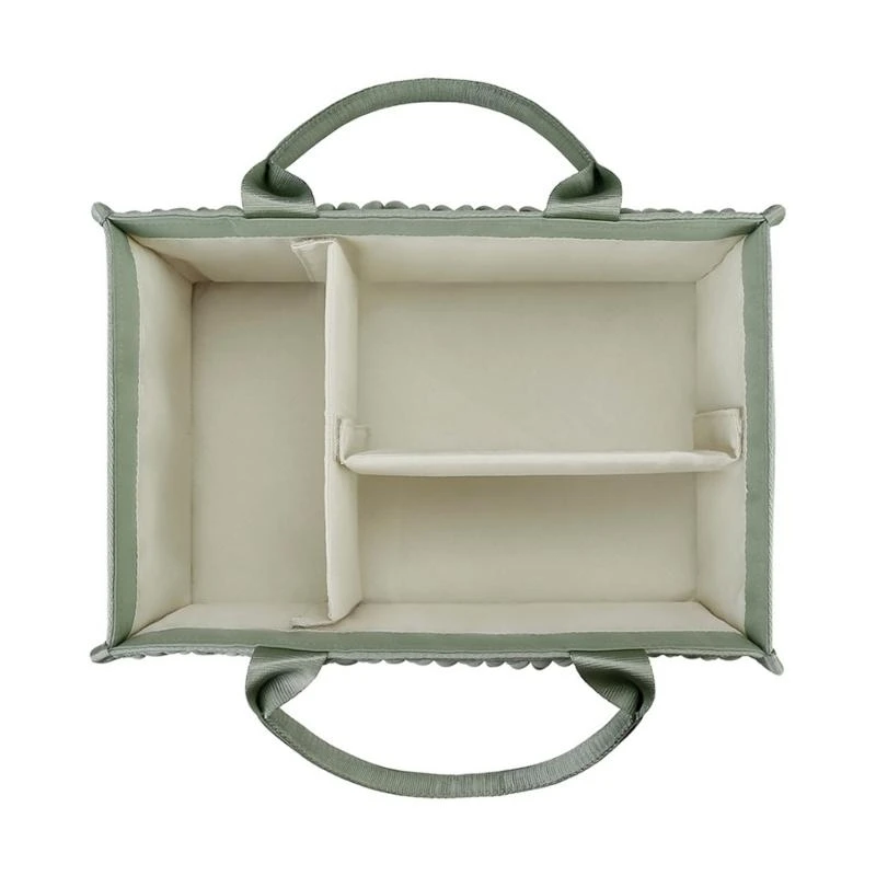 Travel Nursery Bin Storage Basket Large Capacity Container for Diapers and Wipes Portable Nappy Storage Solution 425F