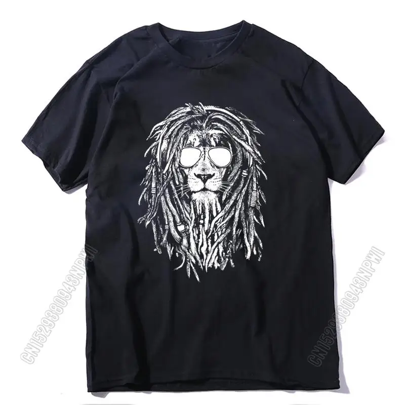 2022 Casual Crew Neck Summer Men Tshirt Loose T-Shirt Tee Shirt 100% Cotton Cool Lion Graphic Design Men T Shirt Gift